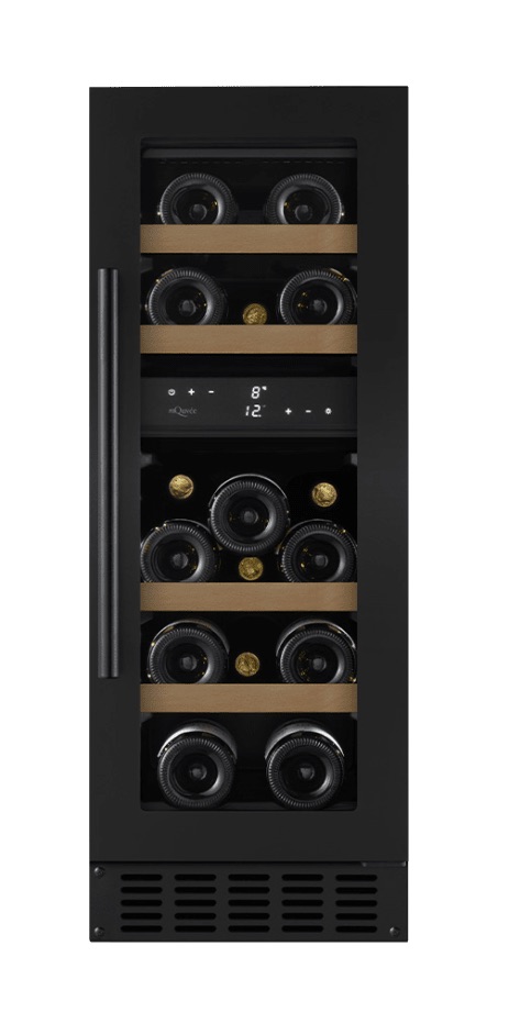 mQuvée Inbyggbar vinkyl - WineCave 700 30D Antracit Svart - 16 flaskor
