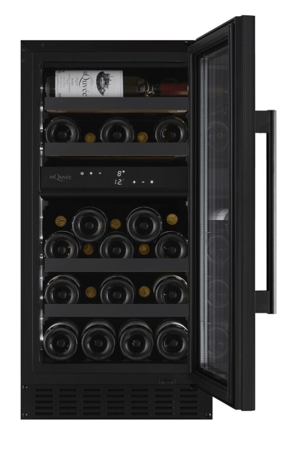 mQuvée Inbyggbar vinkyl - WineCave 700 40D Antracit Svart - 29 flaskor - Bild 3