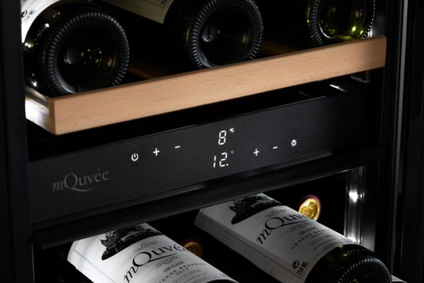 mQuvée Inbyggbar vinkyl - WineCave 700 40D Antracit Svart - 29 flaskor - Bild 4
