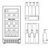 mQuvée Inbyggbar vinkyl - WineCave 700 40D Antracit Svart - 29 flaskor - Bild 5