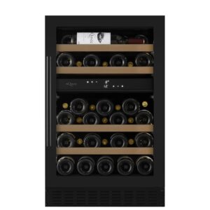 mQuvée Inbyggbar vinkyl - WineCave 700 50D Antracit Svart - 39 flaskor