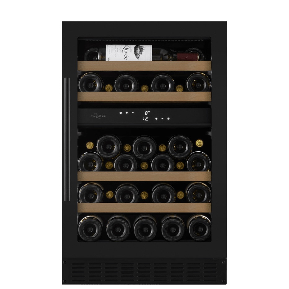 mQuvée Inbyggbar vinkyl - WineCave 700 50D Antracit Svart - 39 flaskor