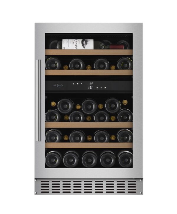 mQuvée Inbyggbar vinkyl - WineCave 700 50D Rostfritt stål - 39 flaskor