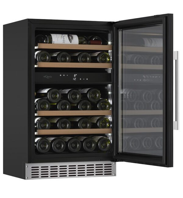 mQuvée Inbyggbar vinkyl - WineCave 700 50D Rostfritt stål - 39 flaskor - Bild 4