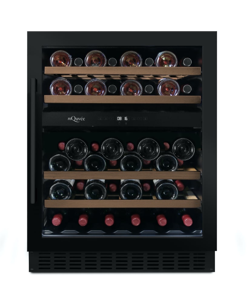 mQuvée Inbyggbar vinkyl - WineCave 700 60D Antracit Svart - 45 flaskor