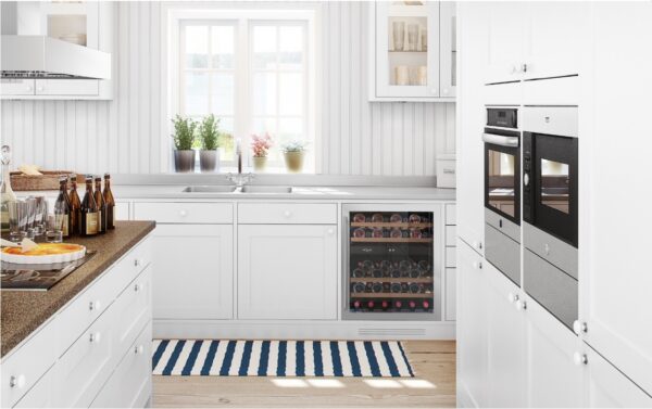 mQuvée Inbyggbar vinkyl - WineCave 700 60D Rostfritt stål - 45 flaskor - Bild 5