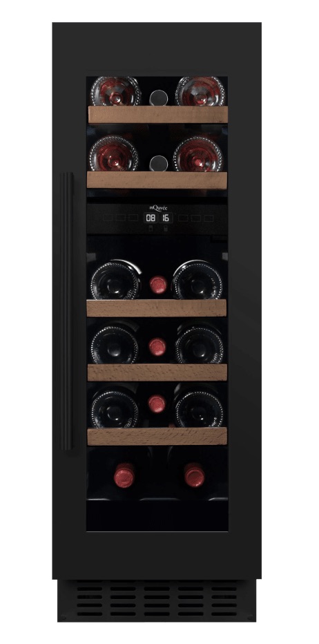 mQuvée Inbyggbar vinkyl - WineCave 780 30D Antracit Svart - 16 flaskor