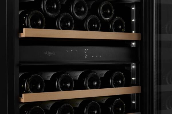 mQuvée Inbyggbar vinkyl - WineCave 780 60D Antracit Svart - 45 flaskor - Bild 6