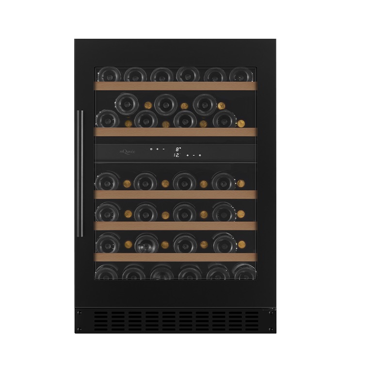 mQuvée Inbyggbar vinkyl - WineCave 780 60D Antracit Svart - 45 flaskor