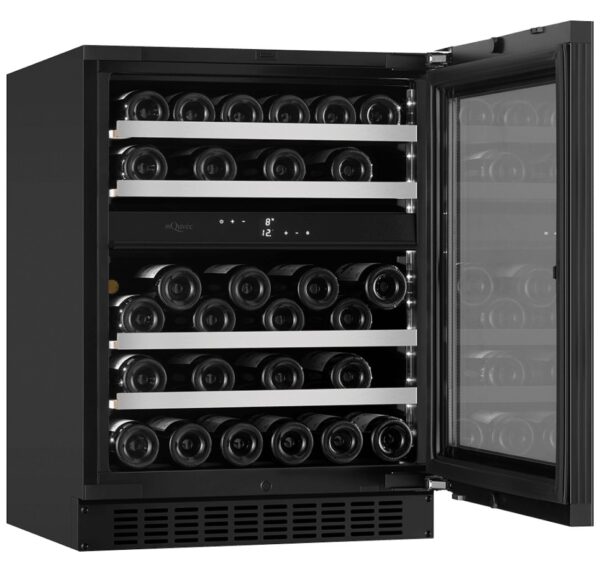 mQuvée Inbyggbar vinkyl - WineCave Exclusive 700 60D - Push-Pull Svart - 45 flaskor - Bild 4