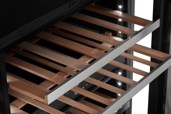 mQuvée Inbyggbar vinkyl - WineCave Exclusive 700 60D - Push-Pull Svart - 45 flaskor - Bild 5