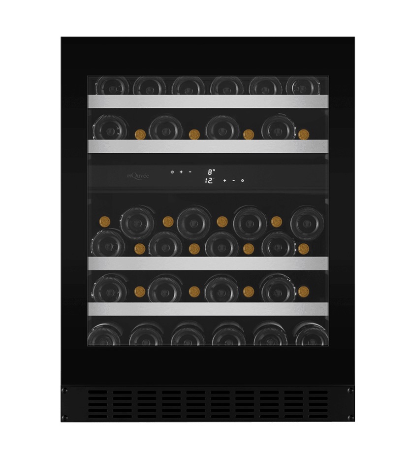 mQuvée Inbyggbar vinkyl - WineCave Exclusive 700 60D - Push-Pull Svart - 45 flaskor