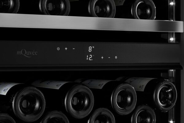 mQuvée Inbyggbar vinkyl - WineCave Exclusive 700 60D - Push-Pull Svart - 45 flaskor - Bild 7