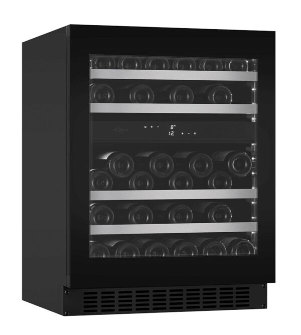 mQuvée Inbyggbar vinkyl - WineCave Exclusive 700 60D - Push-Pull Svart - 45 flaskor - Bild 2