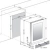 mQuvée Inbyggbar vinkyl - WineCave Exclusive 700 60D - Push-Pull Svart - 45 flaskor - Bild 9