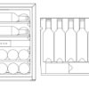 mQuvée Integrerbar - WineKeeper 25D Antracit Svart - 26 flaskor - Bild 3