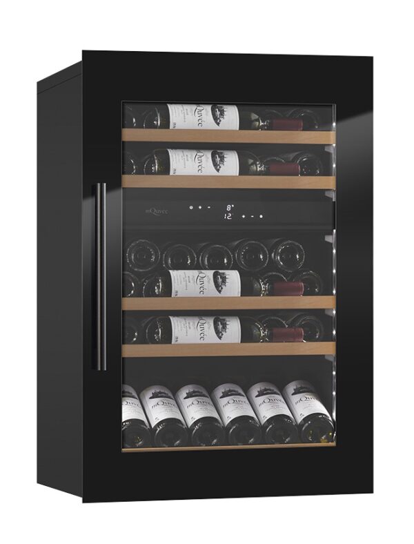 mQuvée Integrerbar vinkyl- WineKeeper 49D Helglasad Svart - 50 flaskor - Bild 3