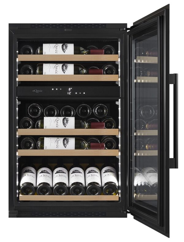 mQuvée Integrerbar vinkyl- WineKeeper 49D Helglasad Svart - 50 flaskor - Bild 2