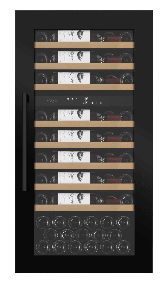 mQuvée Integrerbar vinkyl - WineKeeper 70D Antracit Svart - 71 flaskor