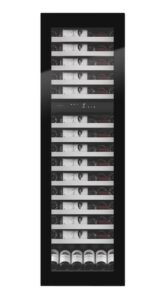 mQuvée Integrerbar vinkyl - WineKeeper 112D - Push-Pull Helglasad Svart - 115 flaskor