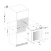 mQuvée Integrerbar vinkyl - WineKeeper 25D - Push-Pull Helglasad Svart - 26 flaskor - Bild 7