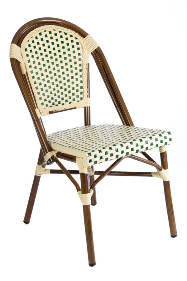 Stol Paris IV creme-grön