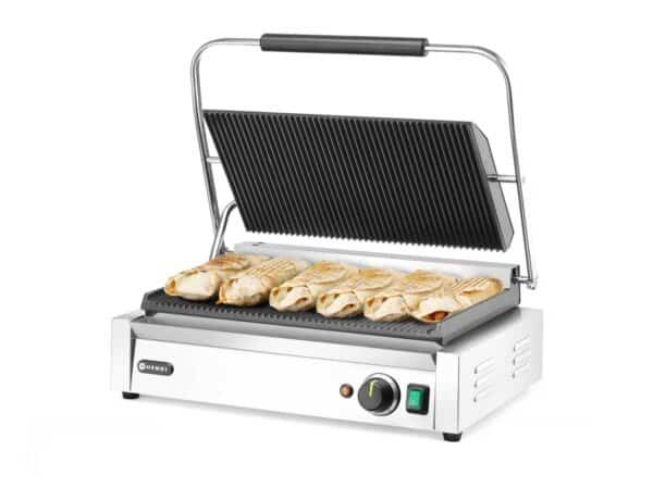 Klämgrill ”Panini XL”, räfflad topp och botten, 230V / 2700W, 548 x 464 x (h) 231mm - Bild 2