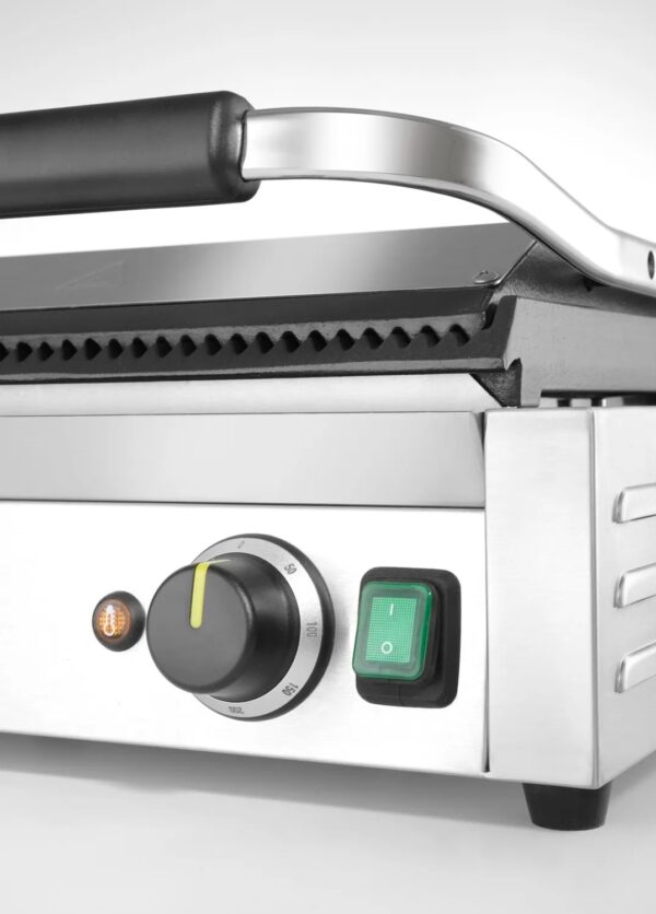 Klämgrill ”Panini XL”, räfflad topp och botten, 230V / 2700W, 548 x 464 x (h) 231mm - Bild 7