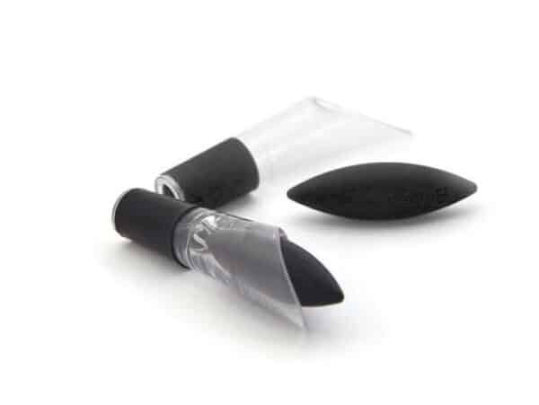 Uranus silicone wine stopper & droppkork, svart