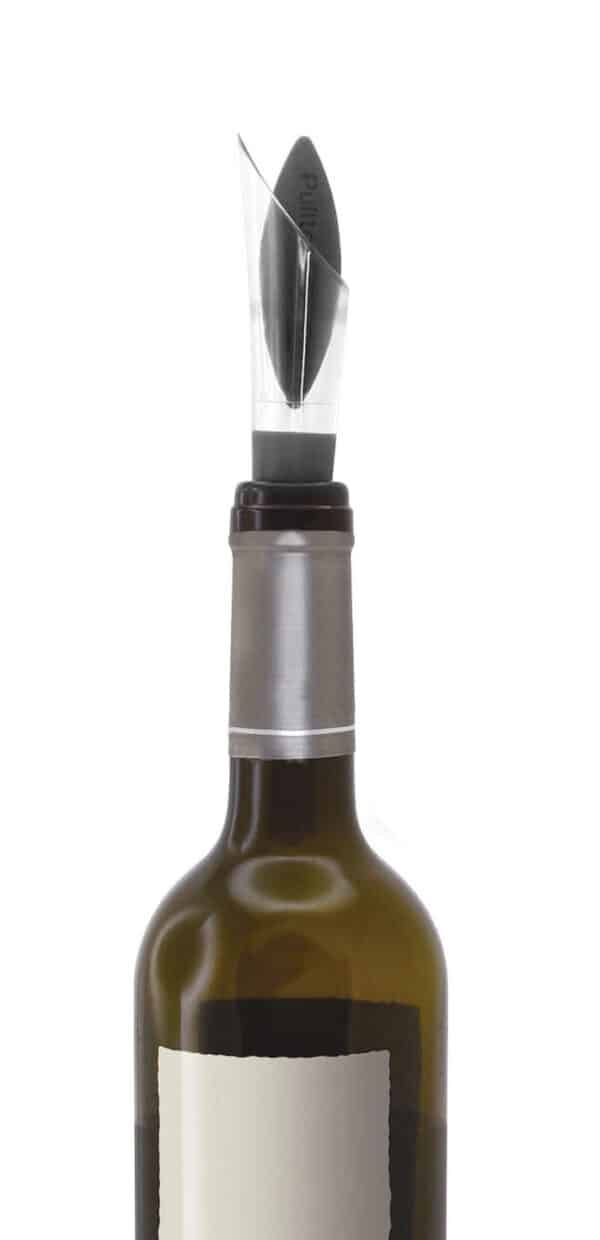 Uranus silicone wine stopper & droppkork, svart - Bild 2