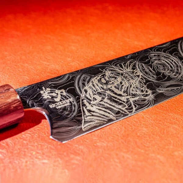 Kockkniv i Damaskusstål – Tigritude II. Limited Edition - Bild 3