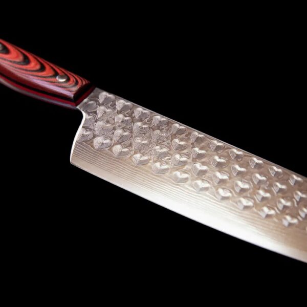 Kockkniv/Kökskniv i Damaskusstål – Amor I. Limited Edition - Bild 4