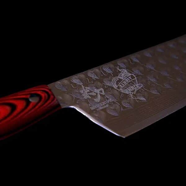 Kockkniv/Kökskniv i Damaskusstål – Amor I. Limited Edition - Bild 5