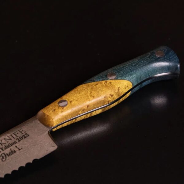 Brödkniv i Damaskusstål – Dreki I. Limited Edition - Bild 5