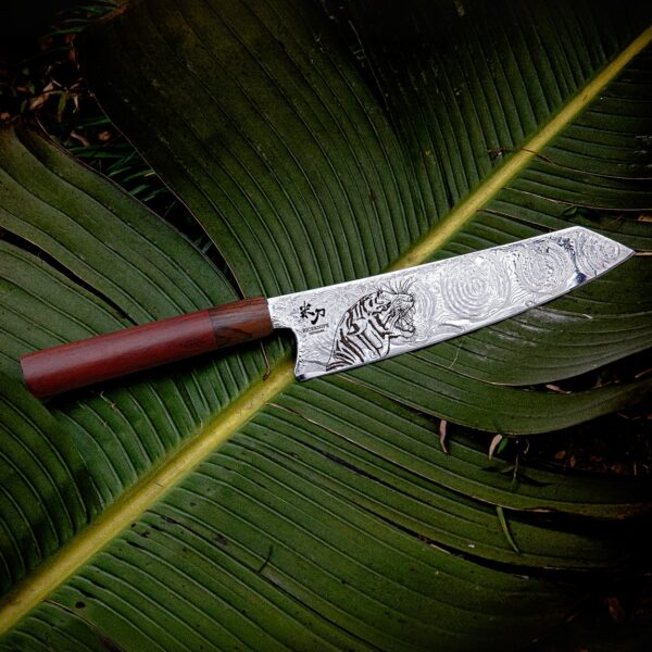 Kockkniv i Damaskusstål – Tigritude II. Limited Edition - Bild 2