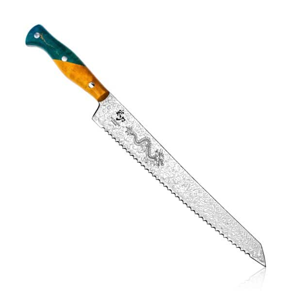 Brödkniv i Damaskusstål – Dreki I. Limited Edition