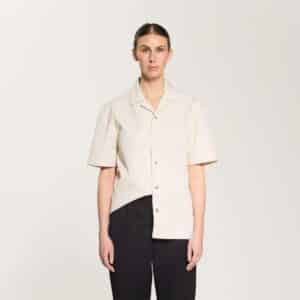 CAMP COLLAR JACKET – TAN_front