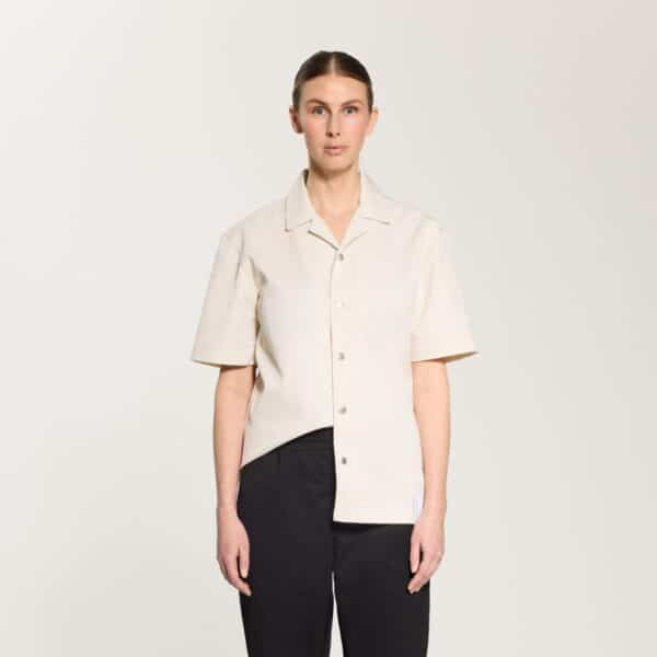 CAMP COLLAR JACKET – TAN_front