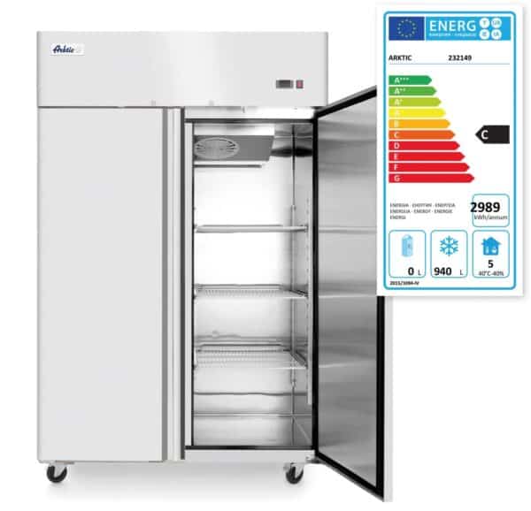 Frysskåp med dubbla dörrar ”Profi Line”, 1240l, GN 2/1, 230V / 980W, 1314 x 800 x (h) 2082mm - Bild 3