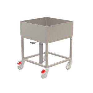 Blötläggningsvagn "1 korg", 520 x 520 x (h) 700 mm