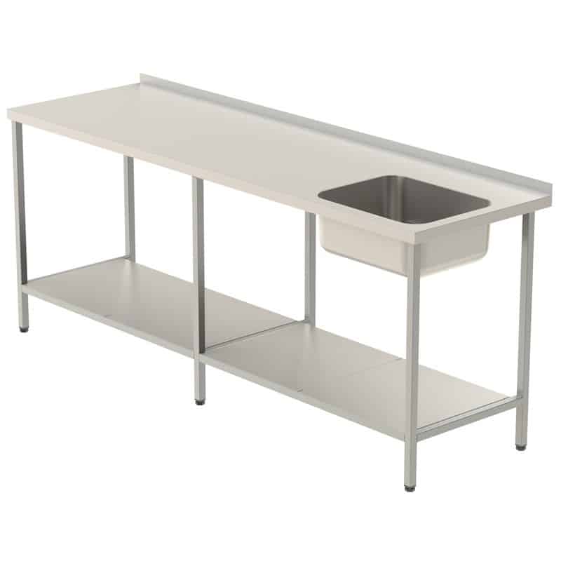 Diskbänk "Standard" med Vulst &amp; C-50 Diskho - 2000 - Plåthylla - Höger