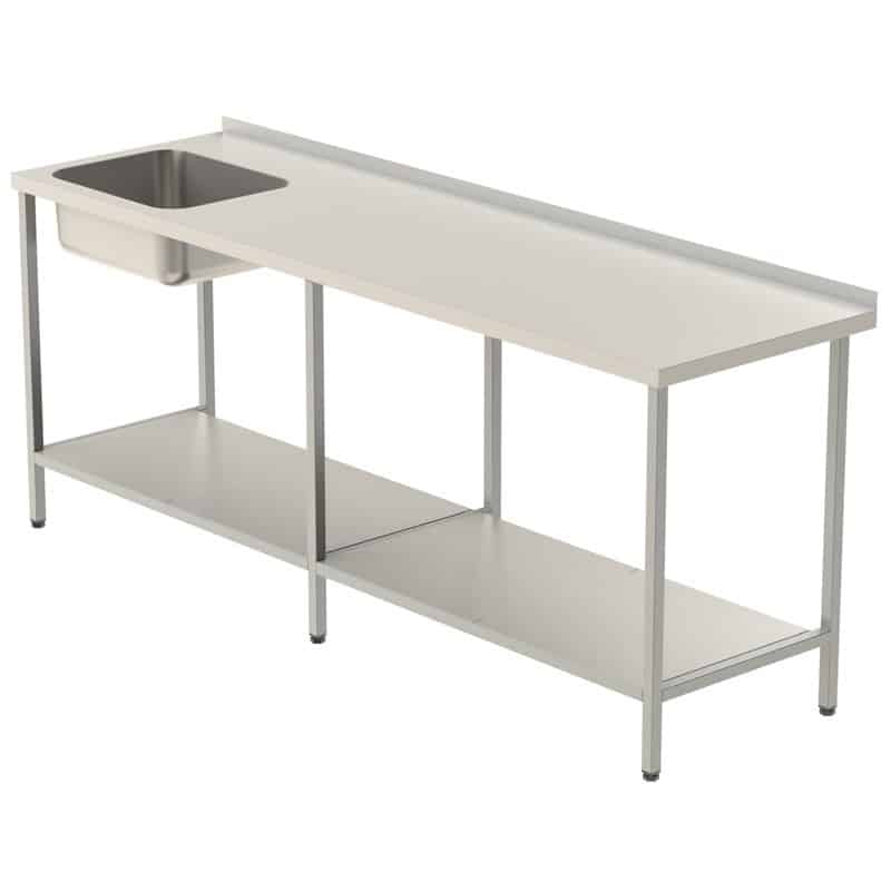 Diskbänk "Standard" med Vulst &amp; C-50 Diskho - 2000 - Plåthylla - Vänster