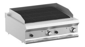 Lavastensgrill med 2 brännare "Domina pro 700", Gas, Bänkmodell