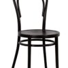 FAMEG, Stol no. 14 "Thonet" i svart med träsits