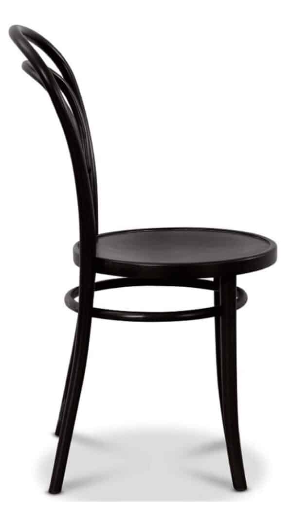 FAMEG, Stol no. 14 "Thonet" i svart med träsits - Bild 2