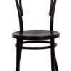 FAMEG, Stol no. 14 "Thonet" i svart med träsits - Bild 3