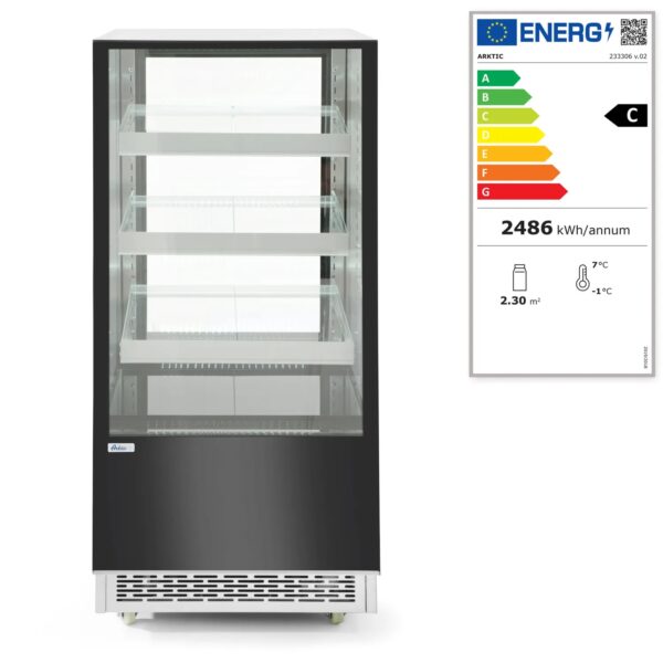 Kylmonter med 3 lutande hyllor, 300 L, 480W, 650 x 833 x (h) 1460 mm - Bild 3