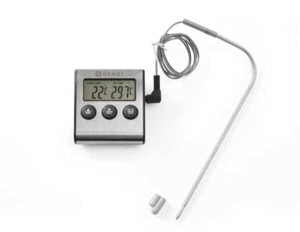 Stektermometer med timer, 65 x 70 x (h) 17 mm