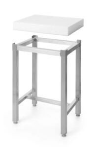 Slaktarblock på stativ, 500 x 400 x (h) 800 mm