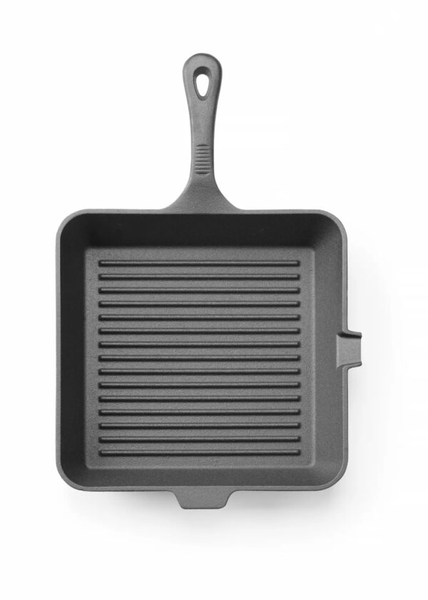 Grillpanna i gjutjärn, 265 x 265 x (h) 50 mm - Bild 3